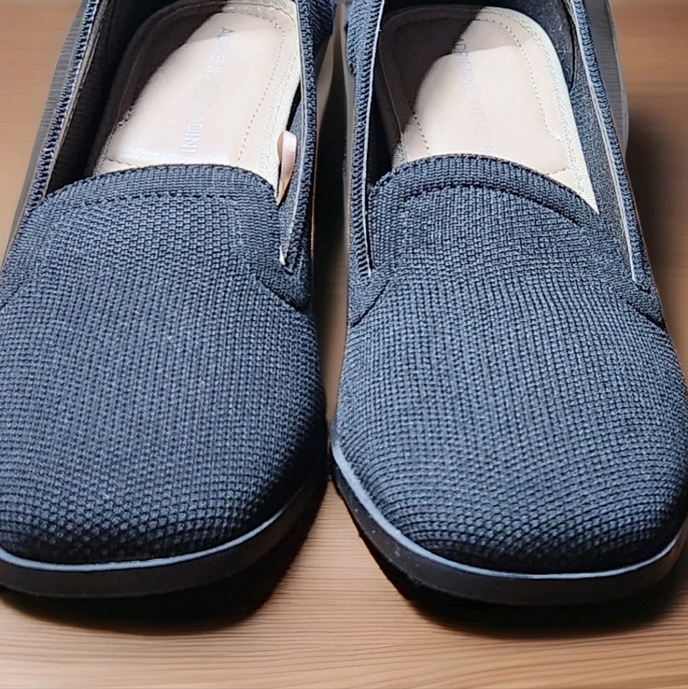 Adrienne Vittadini “Brittiny” Black Knit Block Heel Pumps – Size 8M - Picture 8 of 12